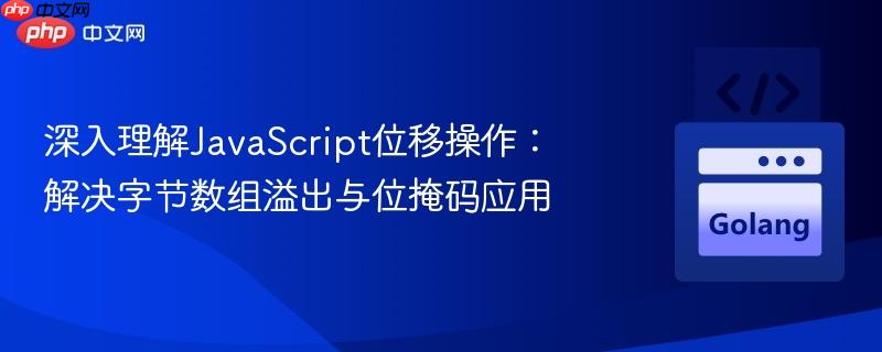 深入理解JavaScript位移操作：解决字节数组溢出与位掩码应用