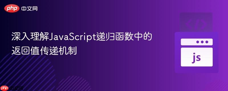 深入理解JavaScript递归函数中的返回值传递机制 深入理解JavaScript递归函数中的返回值传递机制