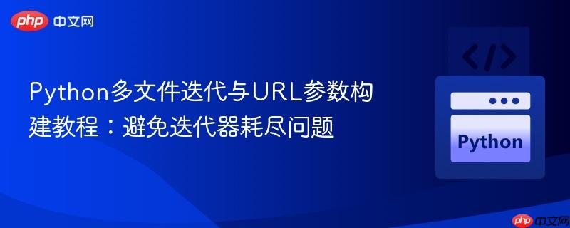 Python多文件迭代与URL参数构建教程：避免迭代器耗尽问题