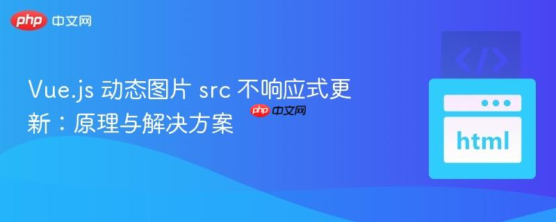 Vue.js 动态图片 src 不响应式更新:原理与解决方案 Vue.js 动态图片 src 不响应式更新:原理与解决方案