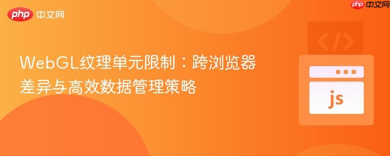 WebGL纹理单元限制:跨浏览器差异与高效数据管理策略 WebGL纹理单元限制:跨浏览器差异与高效数据管理策略