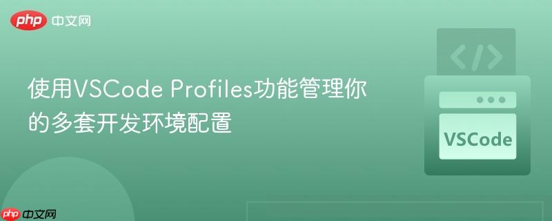 使用VSCode Profiles功能管理你的多套开发环境配置 使用VSCode Profiles功能管理你的多套开发环境配置