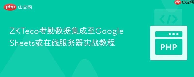 ZKTeco考勤数据集成至Google Sheets或在线服务器实战教程 ZKTeco考勤数据集成至Google Sheets或在线服务器实战教程