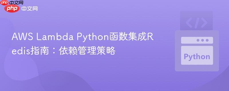 AWS Lambda Python函数集成Redis指南:依赖管理策略 AWS Lambda Python函数集成Redis指南:依赖管理策略