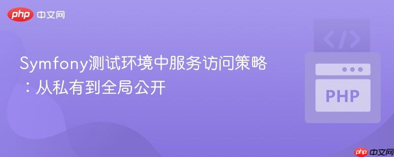 Symfony测试环境中服务访问策略:从私有到全局公开 Symfony测试环境中服务访问策略:从私有到全局公开