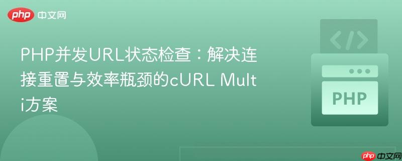 PHP并发URL状态检查：解决连接重置与效率瓶颈的cURL Multi方案