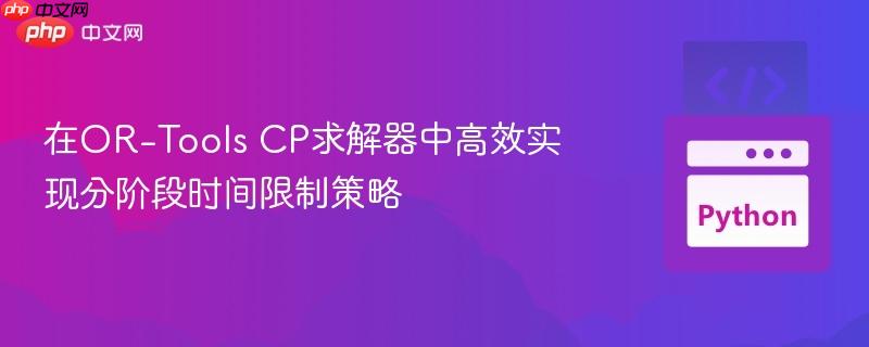 在OR-Tools CP求解器中高效实现分阶段时间限制策略