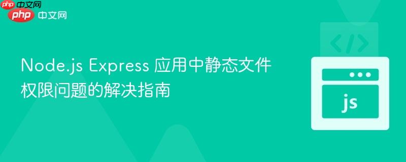 Node.js Express 应用中静态文件权限问题的解决指南 Node.js Express 应用中静态文件权限问题的解决指南