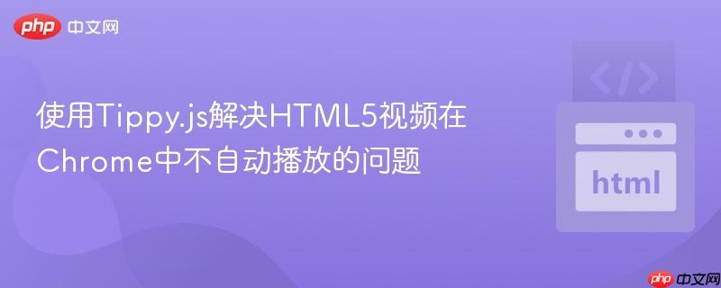 使用Tippy.js解决HTML5视频在Chrome中不自动播放的问题 使用Tippy.js解决HTML5视频在Chrome中不自动播放的问题