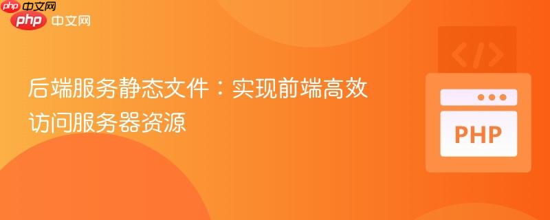 后端服务静态文件:实现前端高效访问服务器资源 后端服务静态文件:实现前端高效访问服务器资源