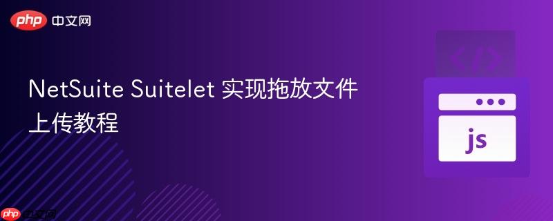 NetSuite Suitelet 实现拖放文件上传教程 NetSuite Suitelet 实现拖放文件上传教程