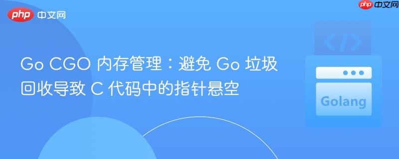 Go CGO 内存管理:避免 Go 垃圾回收导致 C 代码中的指针悬空 Go CGO 内存管理:避免 Go 垃圾回收导致 C 代码中的指针悬空