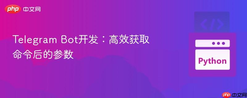 Telegram Bot开发：高效获取命令后的参数