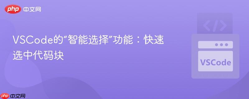 VSCode的“智能选择”功能:快速选中代码块 VSCode的“智能选择”功能:快速选中代码块