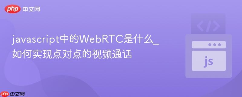 javascript中的WebRTC是什么_如何实现点对点的视频通话 javascript中的WebRTC是什么_如何实现点对点的视频通话