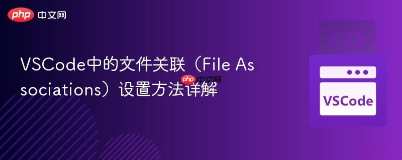 VSCode中的文件关联(File Associations)设置方法详解 VSCode中的文件关联(File Associations)设置方法详解