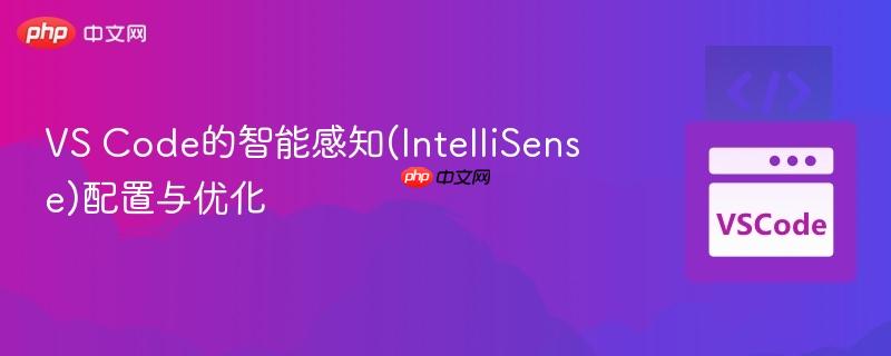 VS Code的智能感知(IntelliSense)配置与优化 VS Code的智能感知(IntelliSense)配置与优化