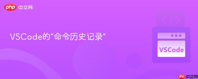 VSCode的“命令历史记录” VSCode的“命令历史记录”