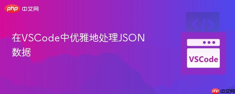 在VSCode中优雅地处理JSON数据 在VSCode中优雅地处理JSON数据