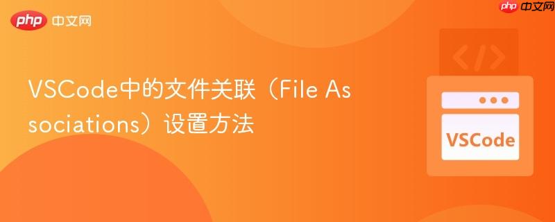 VSCode中的文件关联(File Associations)设置方法 VSCode中的文件关联(File Associations)设置方法