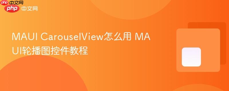 MAUI CarouselView怎么用 MAUI轮播图控件教程 MAUI CarouselView怎么用 MAUI轮播图控件教程