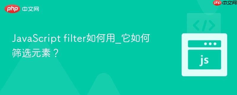 JavaScript filter如何用_它如何筛选元素? JavaScript filter如何用_它如何筛选元素?