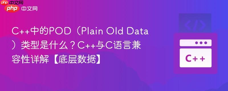 C++中的POD(Plain Old Data)类型是什么?C++与C语言兼容性详解【底层数据】 C++中的POD(Plain Old Data)类型是什么?C++与C语言兼容性详解【底层数据】