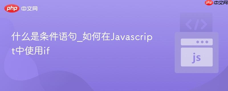 什么是条件语句_如何在Javascript中使用if
