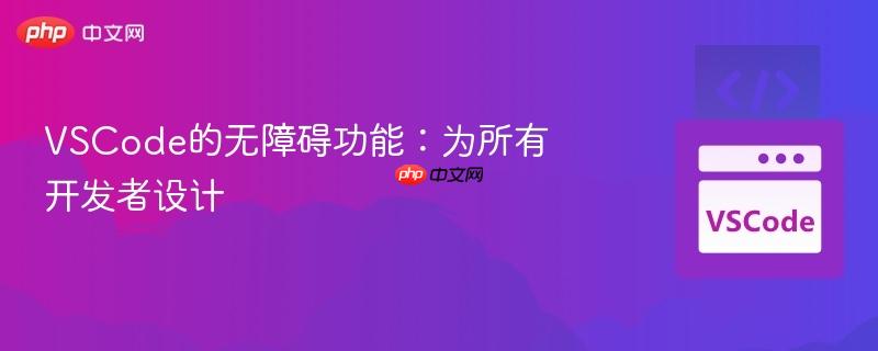 VSCode的无障碍功能：为所有开发者设计
