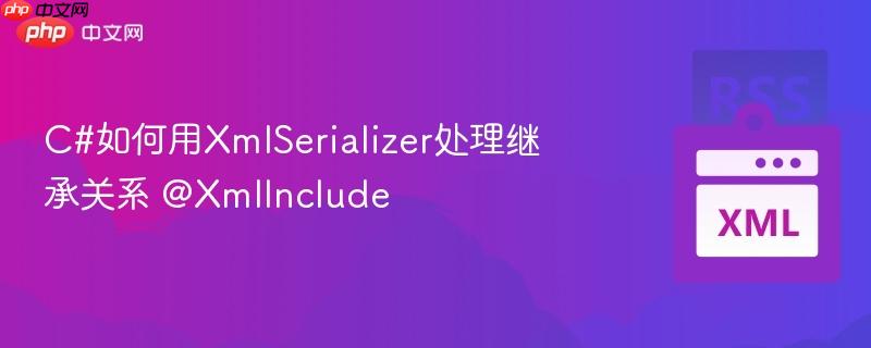 C#如何用XmlSerializer处理继承关系 @XmlInclude