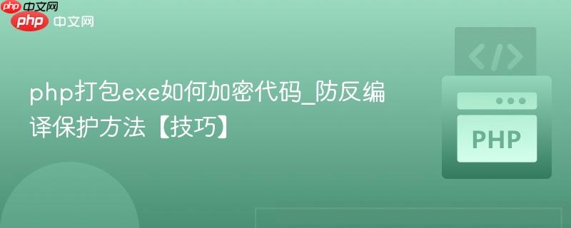php打包exe如何加密代码_防反编译保护方法【技巧】