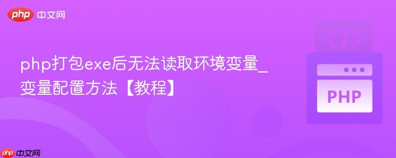 php打包exe后无法读取环境变量_变量配置方法【教程】