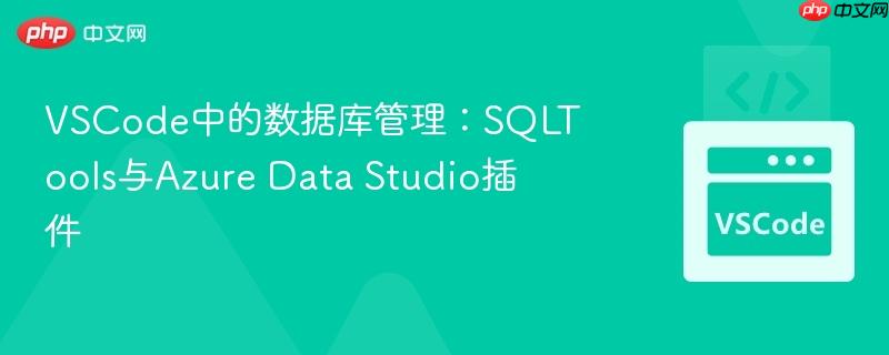 VSCode中的数据库管理：SQLTools与Azure Data Studio插件