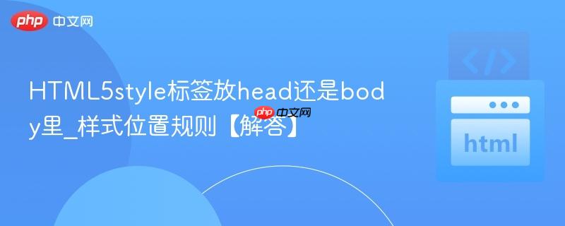 HTML5style标签放head还是body里_样式位置规则【解答】