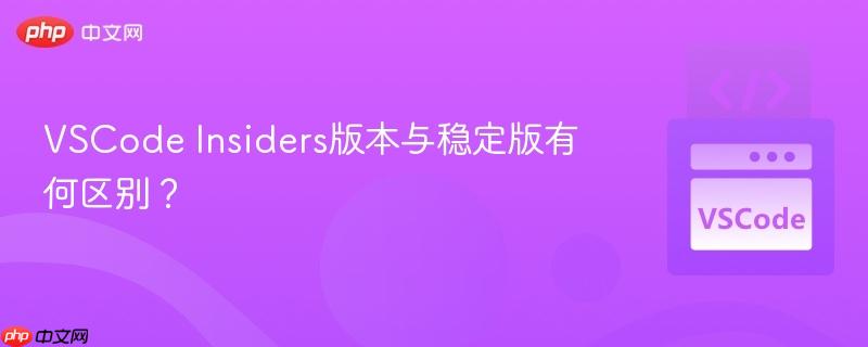 VSCode Insiders版本与稳定版有何区别？