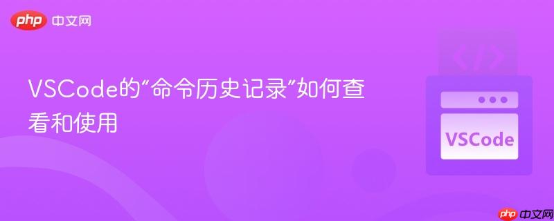 VSCode的“命令历史记录”如何查看和使用