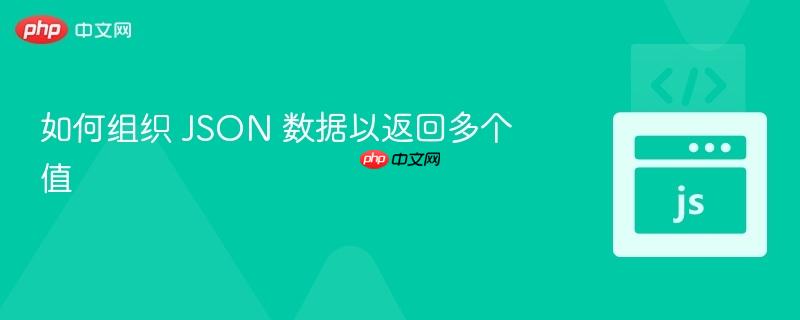 如何组织 JSON 数据以返回多个值
