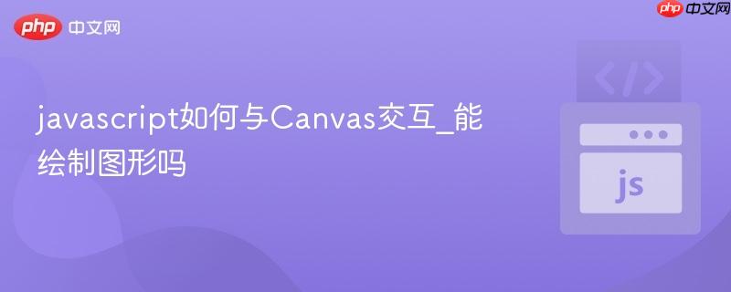 javascript如何与Canvas交互_能绘制图形吗