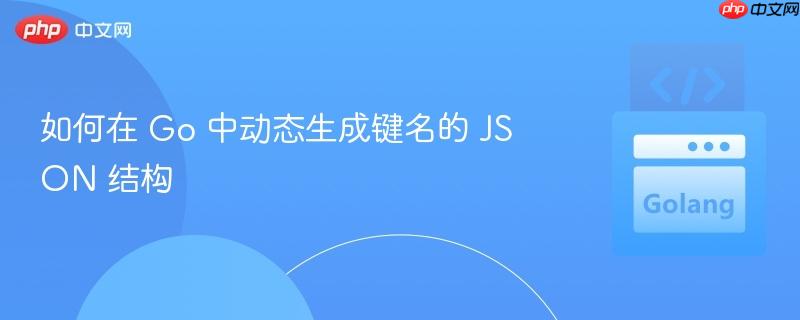 如何在 Go 中动态生成键名的 JSON 结构