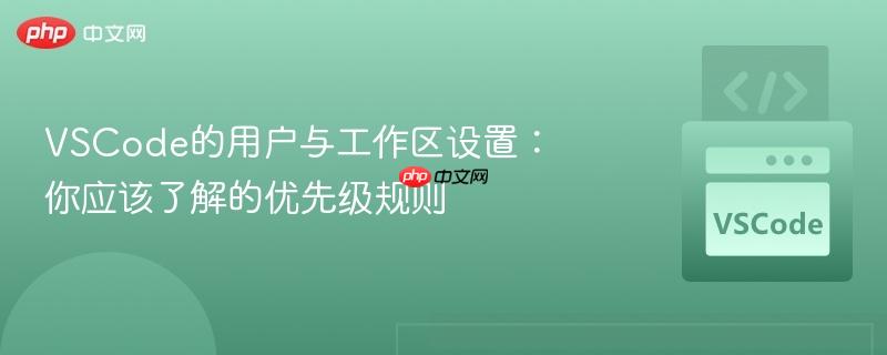 VSCode的用户与工作区设置：你应该了解的优先级规则