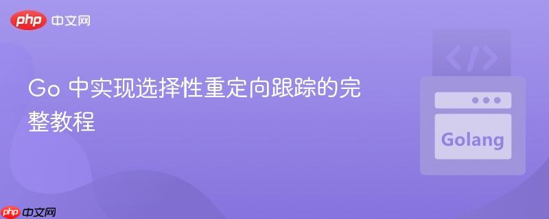 Go 中实现选择性重定向跟踪的完整教程