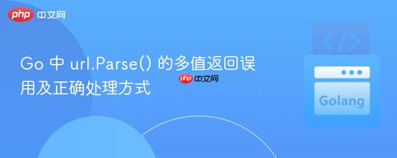 Go 中 url.Parse() 的多值返回误用及正确处理方式
