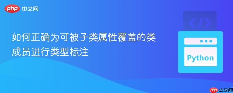 如何正确为可被子类属性覆盖的类成员进行类型标注