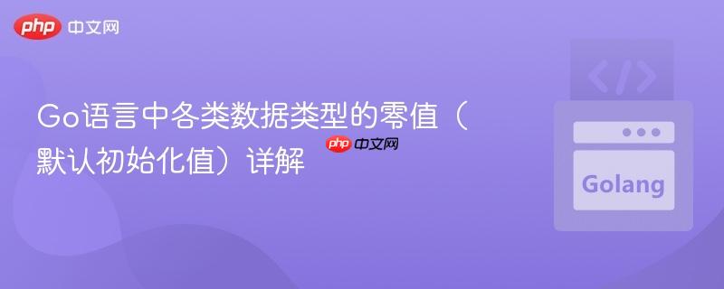 Go语言中各类数据类型的零值（默认初始化值）详解