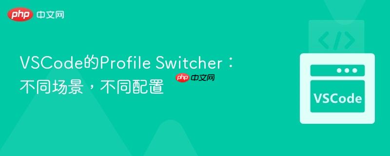 VSCode的Profile Switcher：不同场景，不同配置