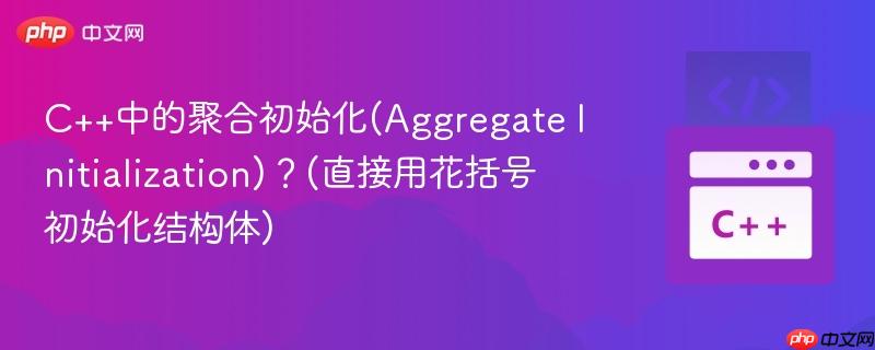 C++中的聚合初始化(Aggregate Initialization)？(直接用花括号初始化结构体)