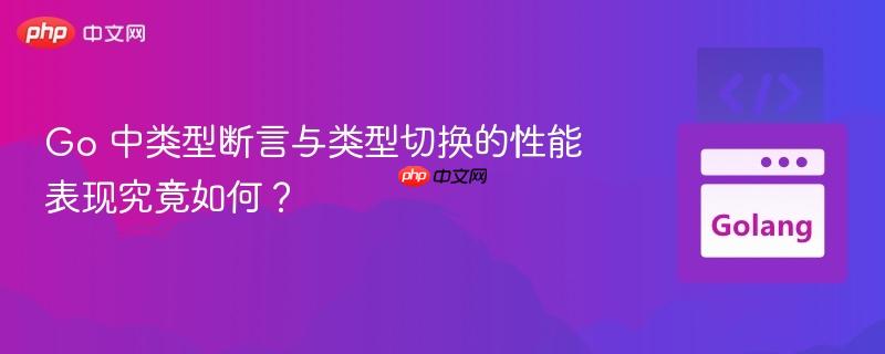 Go 中类型断言与类型切换的性能表现究竟如何？