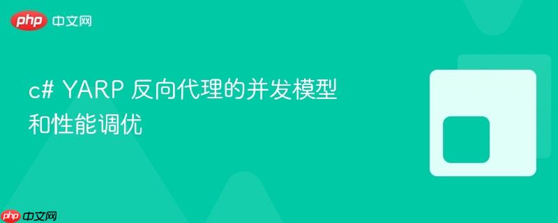 c# YARP 反向代理的并发模型和性能调优