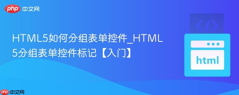 HTML5如何分组表单控件_HTML5分组表单控件标记【入门】