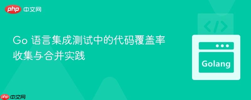 Go 语言集成测试中的代码覆盖率收集与合并实践